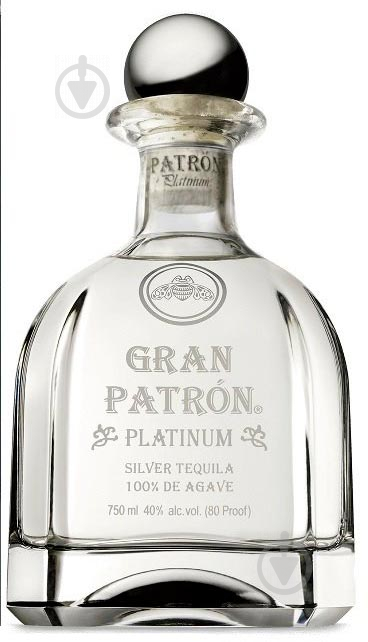 Текіла Patron Platinum 0,75 л 40% - фото 1