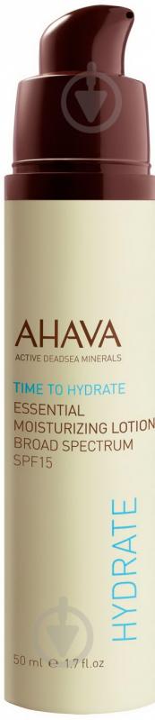 Лосьйон денний AHAVA Time to Hydrate Essential Moisturizing Lotion SPF 15 50 мл - фото 2 Лосьйон денний AHAVA Time to Hydrate Essential Moisturizing Lotion SPF 15 50 мл - фото 2