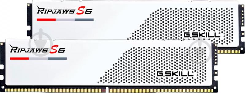 Оперативная память G.Skill DDR5 SDRAM 32 GB (2x16GB) 6000 MHz (F5-6000J3238F16GX2-RS5W) Ripjaws S5 White - фото 1