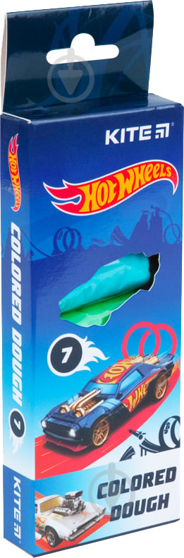 Тісто для ліплення Hot Wheels 7 кольорів по 20 г (HW21-136) KITE - фото 1