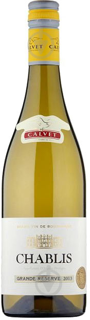 Вино Calvet Chablis Grande Reserve белое сухое 0,75 л - фото 1