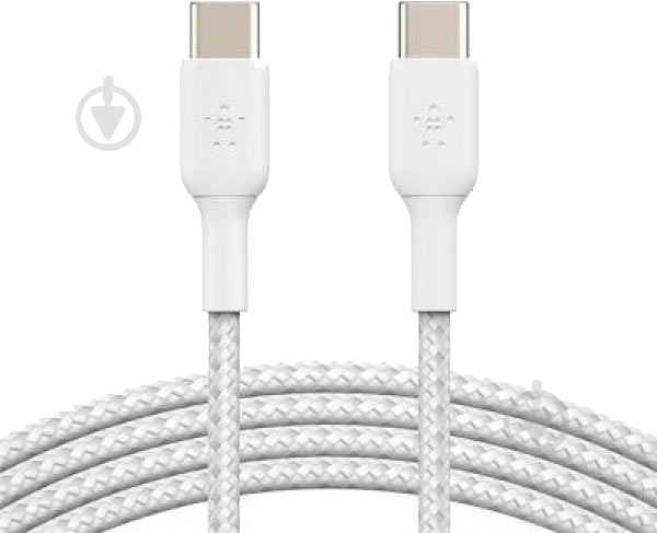 Кабель Belkin USB Type-C – USB Type-C белый (CAB004BT1MWH) - фото 1