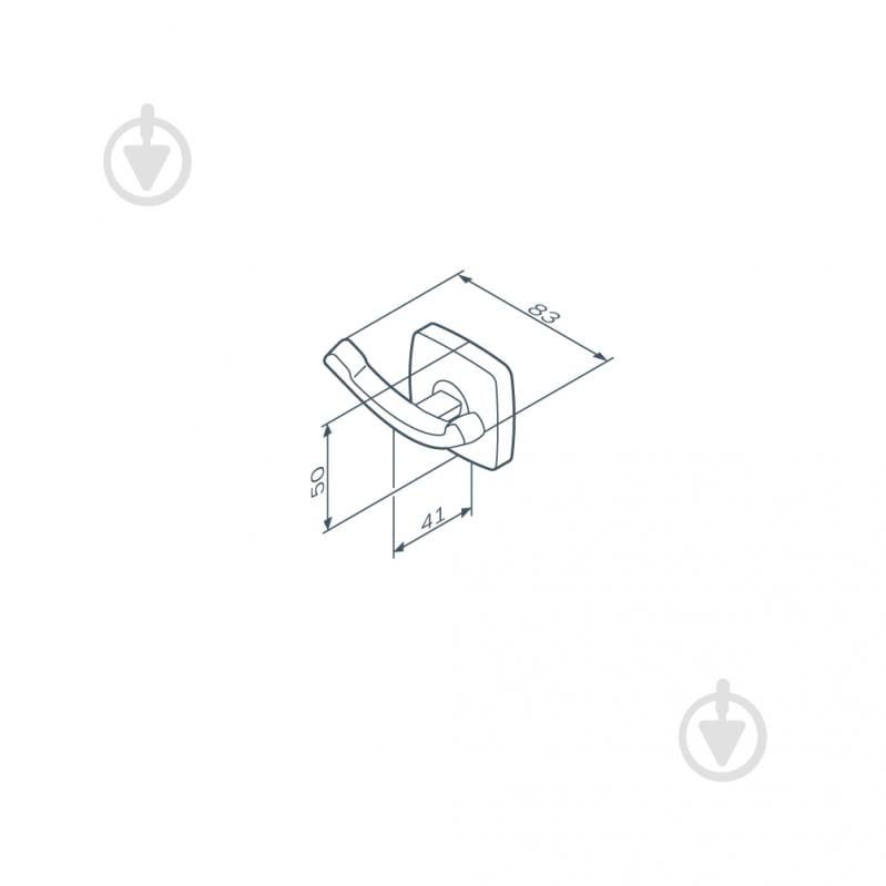 Крючок двойной AM.PM Gem A9035622 - фото 7