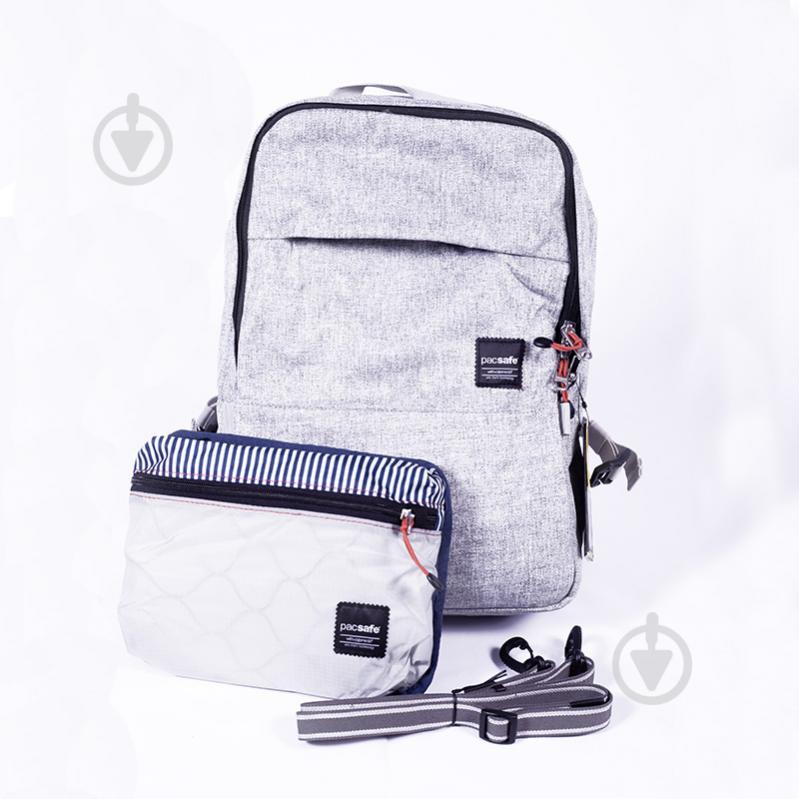 Сумка-рюкзак Pacsafe 15" grey (45331112) 2 в 1 антивор Slingsafe LX350 - фото 4