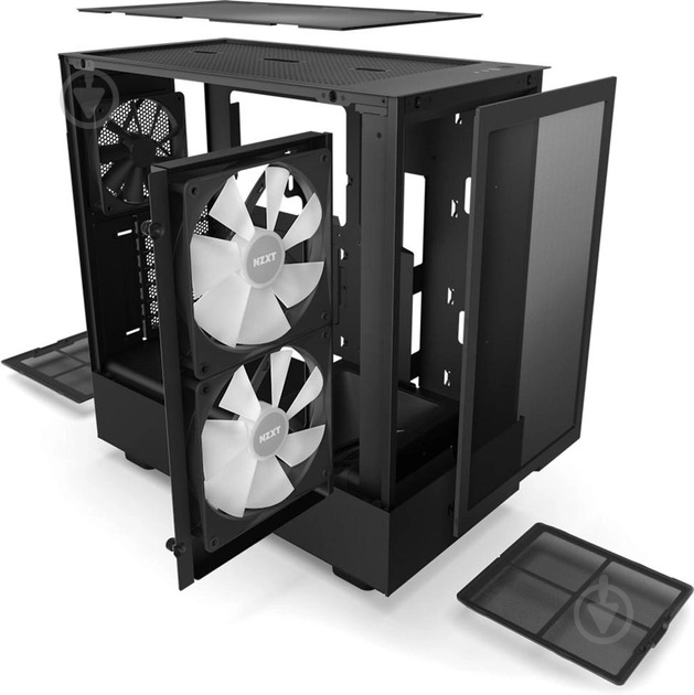 Корпус NZXT H5 Flow RGB Black (CC-H51FB-R1) без БЖ - фото 5