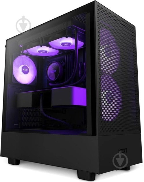 Корпус NZXT H5 Flow RGB Black (CC-H51FB-R1) без БЖ - фото 1