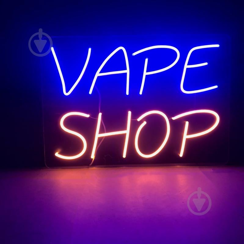 Неоновая вывеска ArtEco Light Vape Shop 32 Вт 350x500 мм - фото 1