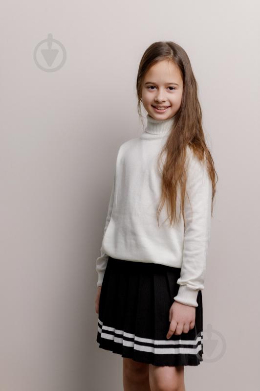 Спідниця ART KNIT пліссе "Cotton" р.140-146 чорний із білим - фото 5