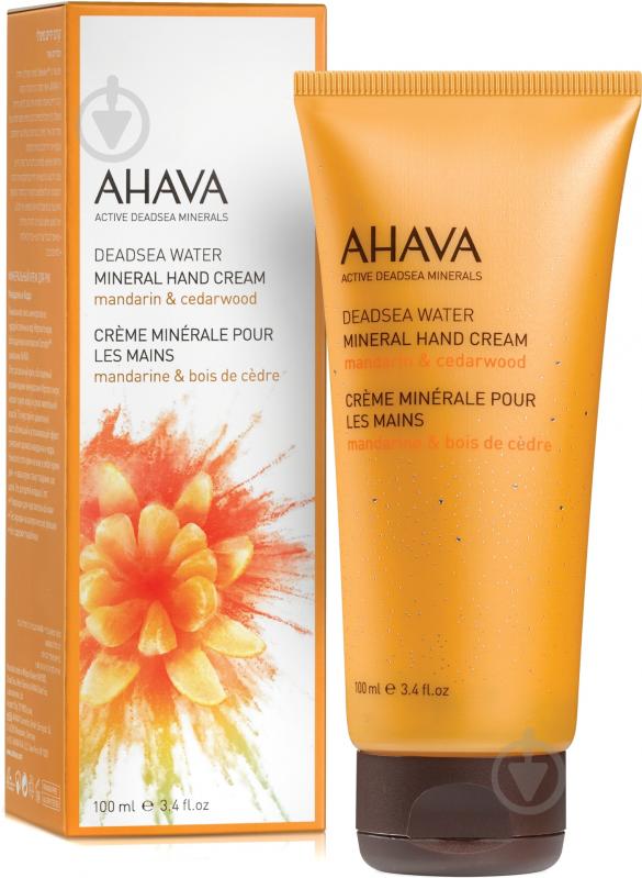 Крем для рук Deadsea Water AHAVA мінеральний Мандарин-кедр 100 мл - фото 1 Крем для рук Deadsea Water AHAVA мінеральний Мандарин-кедр 100 мл - фото 1