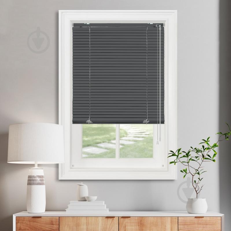 Жалюзі Rollotex алюмінієві горизонтальні з фіксацією 145х190 см антрацит матові - фото 2 Жалюзі Rollotex алюмінієві горизонтальні з фіксацією 145х190 см антрацит матові - фото 2