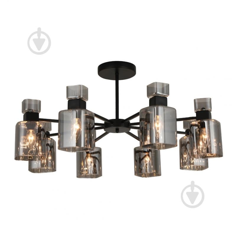 Люстра подвесная ARDERO OLIVIA 8xE14 черный BL1180-1 - фото 1