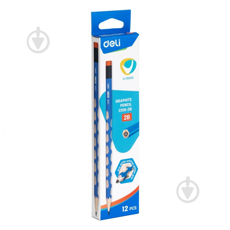 Карандаш чернографитный EC016-HB Deli - фото 3