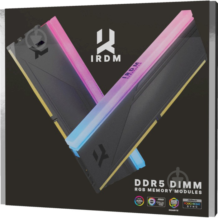 Оперативная память Goodram DDR5 SDRAM 64 GB (2x32GB) 5600 MHz (IRG-56D5L30/64GDC) IRDM RGB Black - фото 5