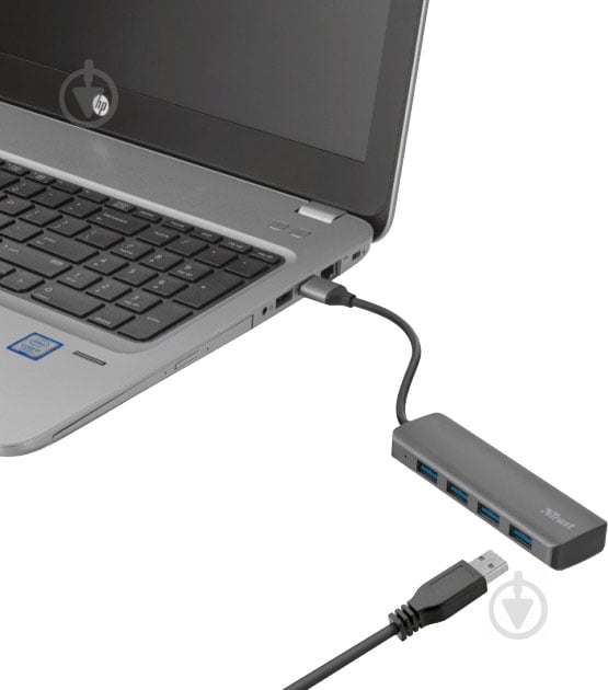 USB-хаб Trust Halyx 4-Port USB-A 3.2 Aluminium (23327) - фото 6