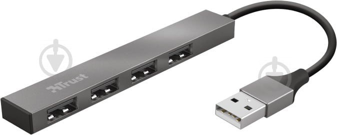 USB-хаб Trust Halyx Aluminium 4-Port Mini USB Hub (23786) - фото 2