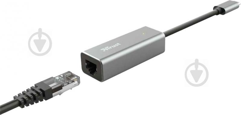 Переходник Trust USB – Ethernet серый (23771) - фото 4