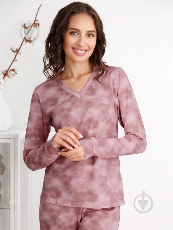 Лонгслів Roksana TAI DAI №1736/16207 р. 54 пудровий - фото 1 Лонгслів Roksana TAI DAI №1736/16207 р. 54 пудровий - фото 1