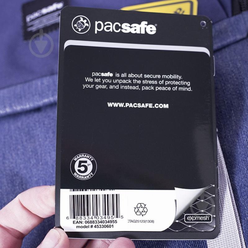 Рюкзак Pacsafe Slingsafe LX500 15.4" blue (45330601) - фото 10