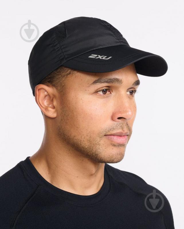 Кепка 2XU Run Cap UQ5685f_BLK/BLK OS чорний - фото 2