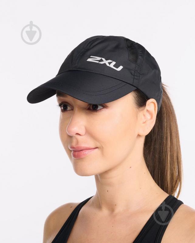 Кепка 2XU Run Cap UQ5685f_BLK/BLK OS чорний - фото 4