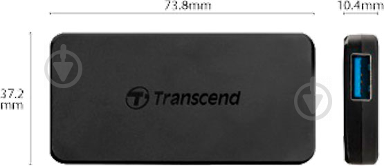 USB-хаб Transcend 4-Port USB 3.1 Type-C Black (TS-HUB2C) - фото 4