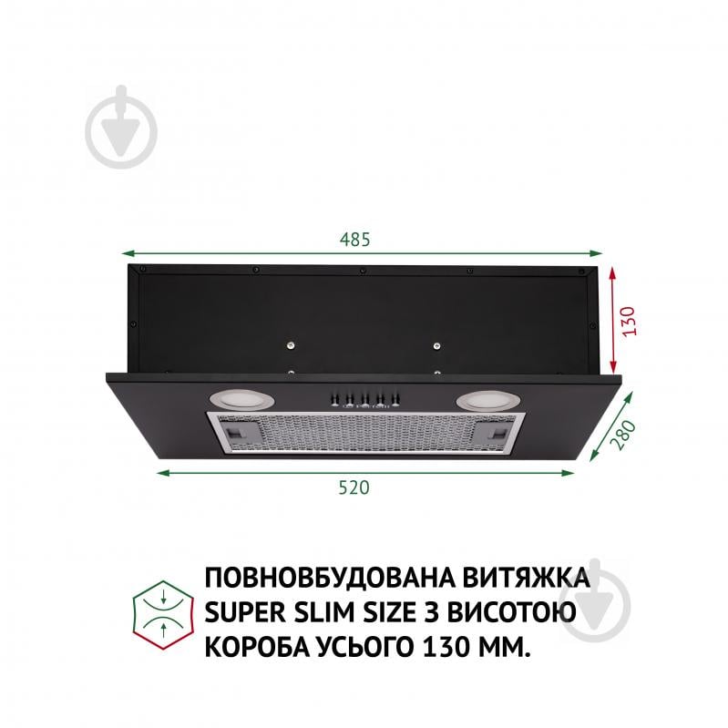 Витяжка Perfelli BI 5252 BL 700 LED - фото 2