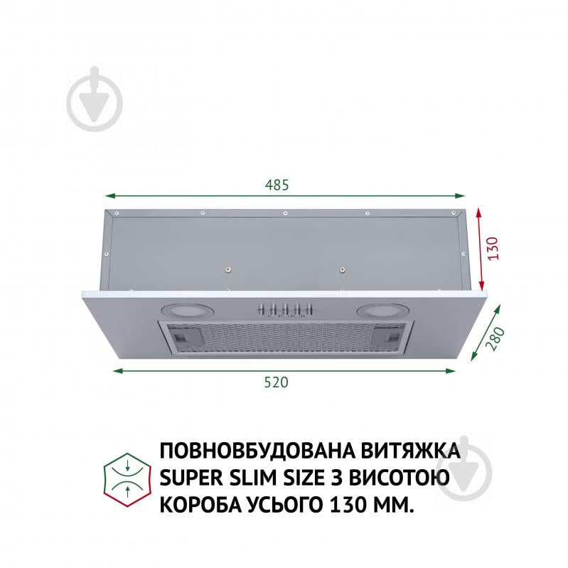 Витяжка Perfelli BI 5252 I 700 LED - фото 2