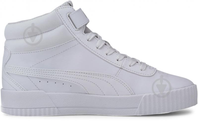 Кроссовки женские зимние Puma Carina Mid 37323301 р.35,5 белые - фото 1