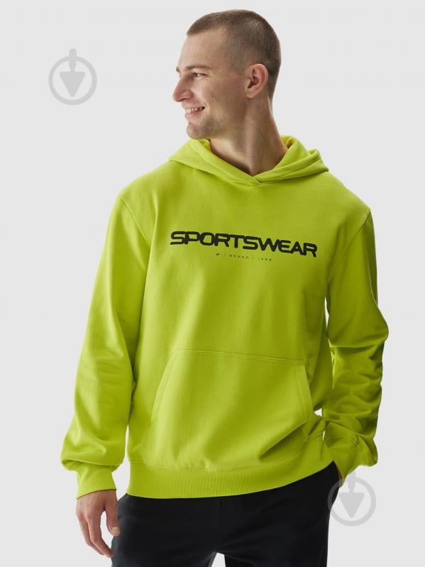 Джемпер 4F SWEATSHIRT M1259 4FWAW24TSWSM1259-45S р.XL салатовый - фото 1