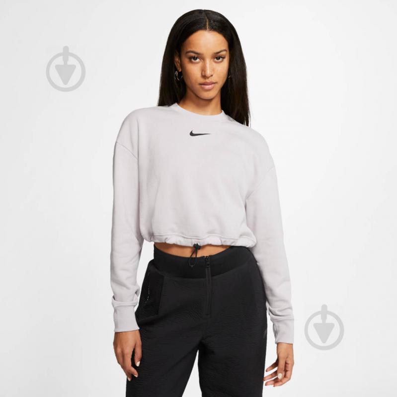 Свитшот Nike W NSW SWSH CREW FT CJ3766-020 р. XS фиолетовый - фото 3