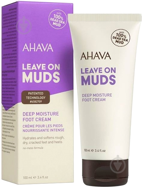 Крем для ног AHAVA Leave on Mud питательный 100 мл - фото 1