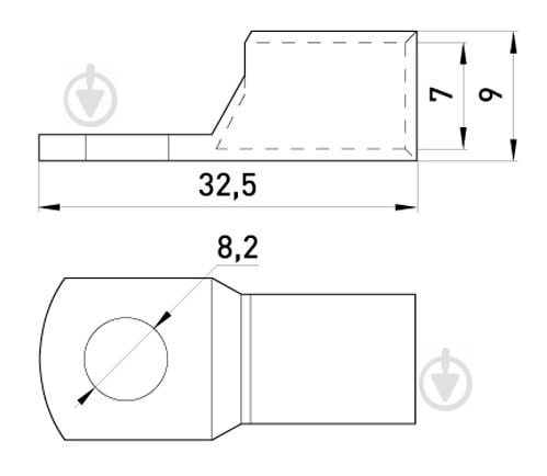 Наконечник кабельный E.NEXT е.end.stand.sc.25 медный 25 кв.мм 5 шт. S040003 - фото 2