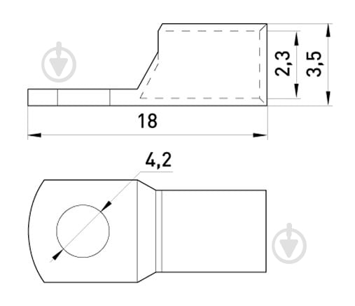 Наконечник кабельний E.NEXT e.end.stand.c.1.5 мідний луджений 1,5 кв.мм 5 шт. S19012 - фото 2