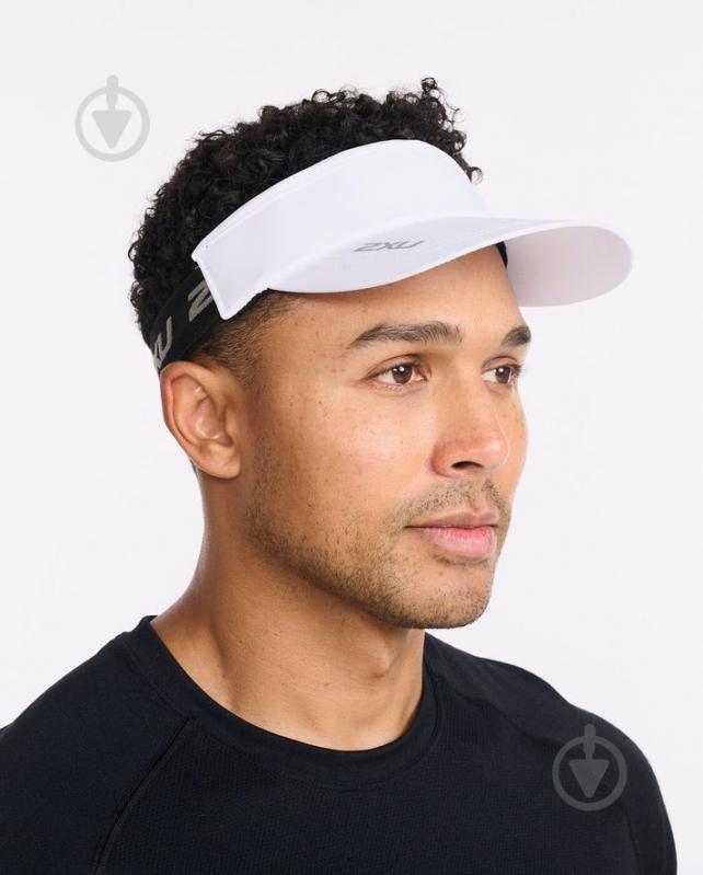 Кепка 2XU Performance Visor UQ6165f_WHT/WHT OS білий - фото 2