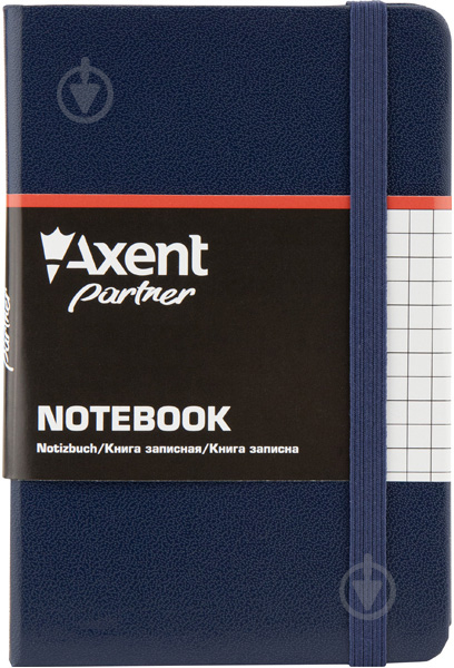 Книга для записей Partner, 95 * 140, 96л, клет, синяя Axent - фото 2