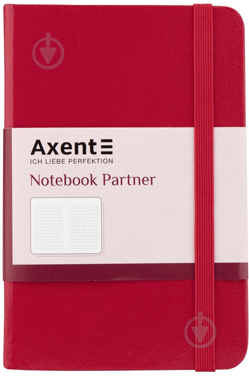 Книга для записей Partner, 95 * 140, 96л, клет, красная Axent - фото 2