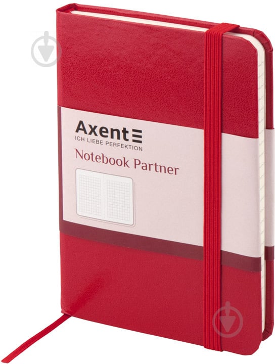 Книга для записей Partner, 95 * 140, 96л, клет, красная Axent - фото 1