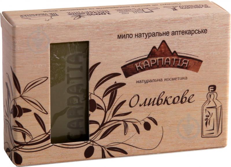 Мыло органическое Карпатія Оливковое 90 г - фото 1 Мыло органическое Карпатія Оливковое 90 г - фото 1