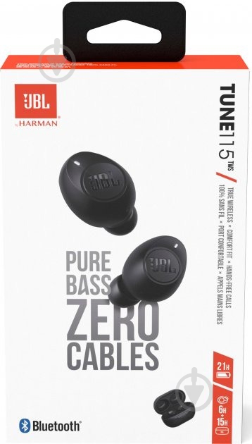 ᐉ Наушники JBL Tune 115 TWS black (JBLT115TWSBLK) • Купить в Киеве ...