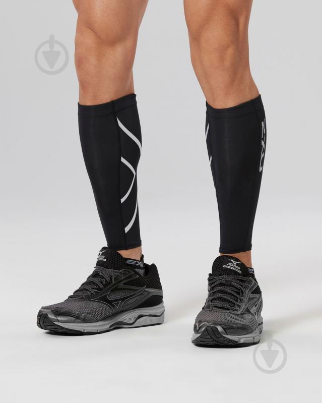 Гетри 2XU Compression Calf Guards UA1987b_BLK/BLK р.XL чорний - фото 1