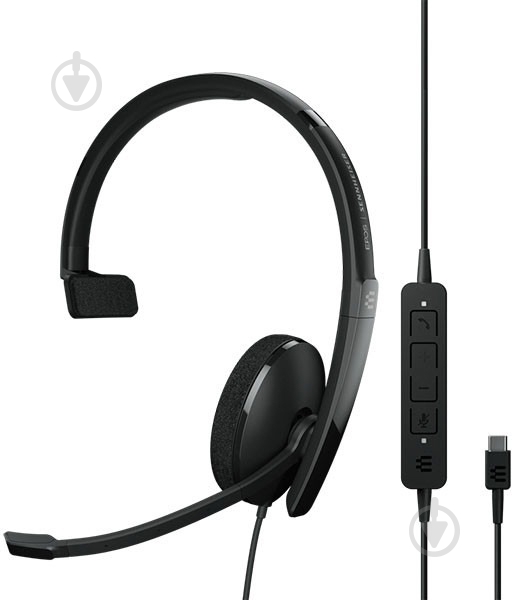 Гарнитура Sennheiser Adapt 130 II Mono USB-C black (1000903) - фото 1