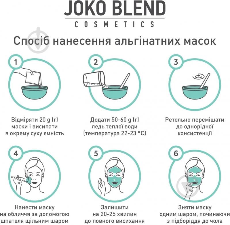 Маска JOKO BLEND Cosmetics з хітозаном і алантоїном 200 г 1 шт. - фото 5