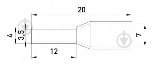 Наконечник втулочный E.NEXT e.terminal.stand.e6012.red изолированный 6 кв.мм 100 шт. S3036052 красный - фото 2