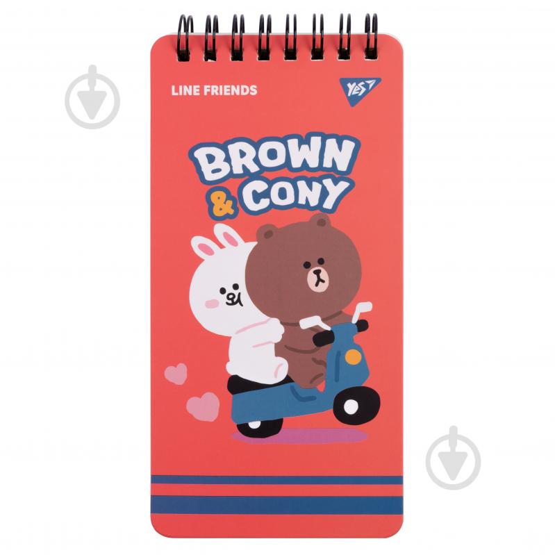 Блокнот 80х160/60 Line Friends Brown&Cony YES - фото 1