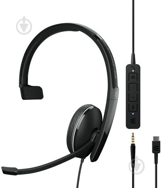 Гарнитура Sennheiser Adapt 135 II Mono USB-C black (1000904) - фото 1