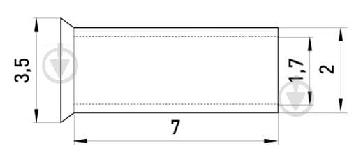 Наконечник втулочный E.NEXT e.terminal.stand.en.1.5.7 неизолированный 1,5 кв.мм 100 шт. S4038004 - фото 2