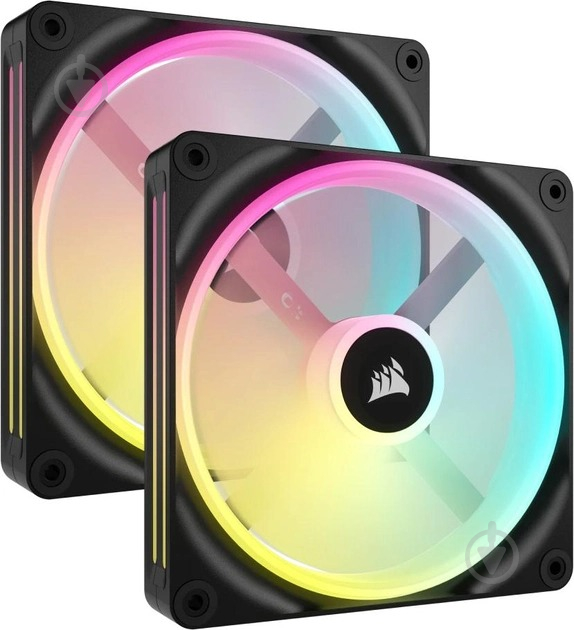 Вентилятор Corsair iCUE Link QX140 RGB PWM PC Fans Starter Kit with iCUE LINK System Hub (CO-9051004-WW) - фото 1