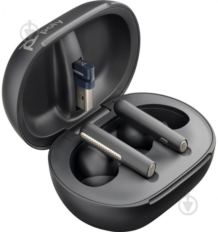 Bluetooth-гарнитура Poly TWS Voyager Free 60 black (7Y8G3AA) - фото 3
