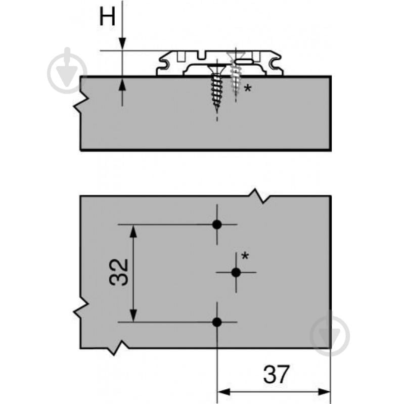 Петля внутренняя Blum 110° CLIP top BLUMOTION с монтажной планкой з доводчиком 71B3750 + 173H7100 - фото 6