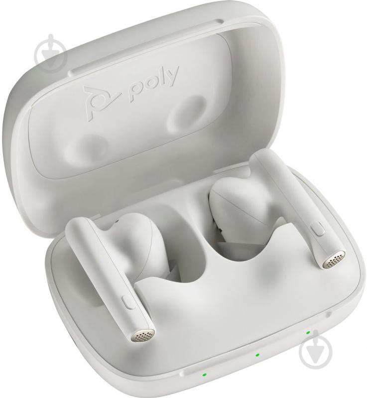 Bluetooth-гарнитура Poly TWS Voyager Free 60 white (7Y8L4AA) - фото 5